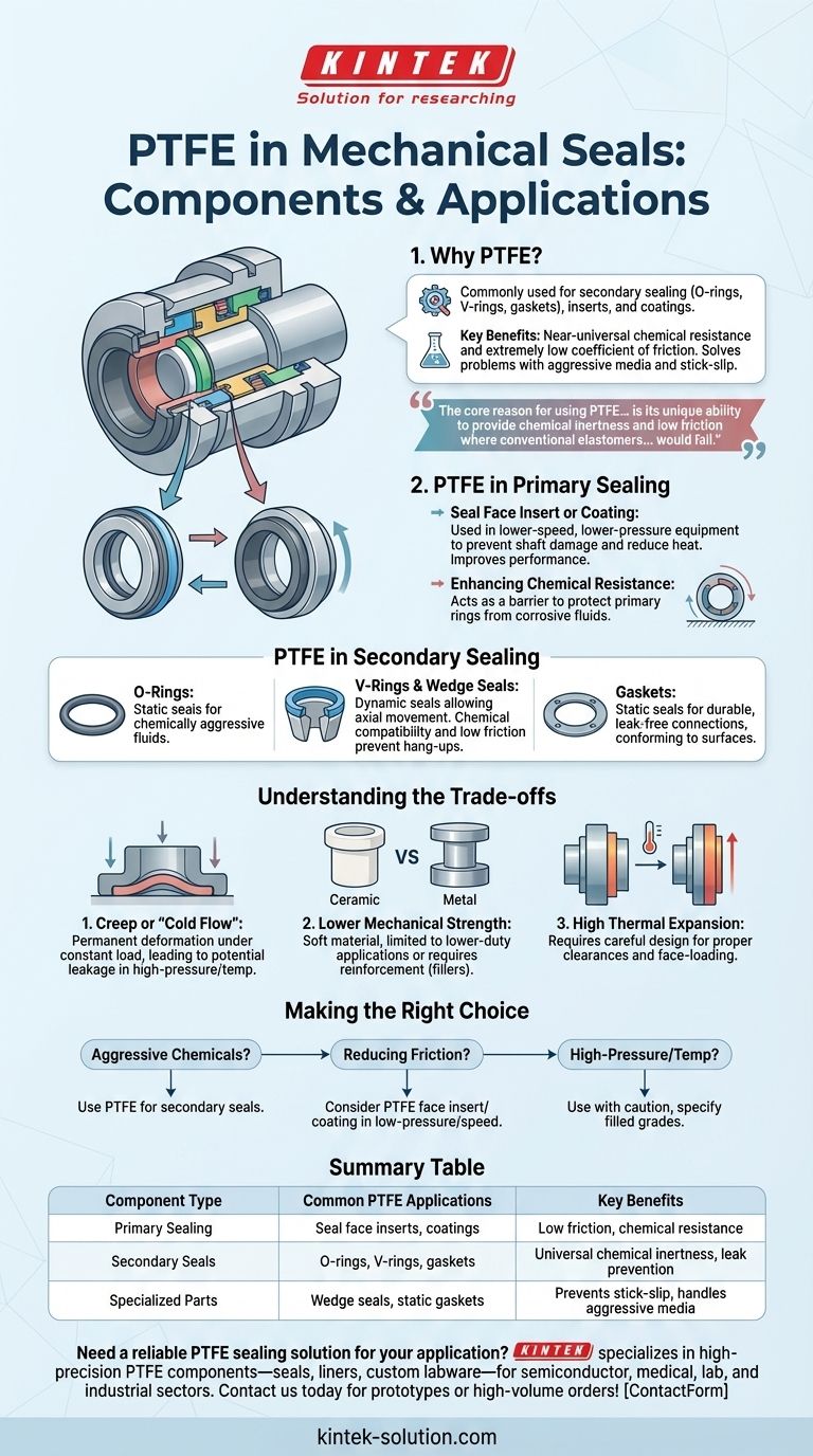 PTFE는 기계적 씰의 어떤 구성 요소에 일반적으로 사용됩니까? 내화학성으로 씰링 문제를 해결하세요 시각적 가이드