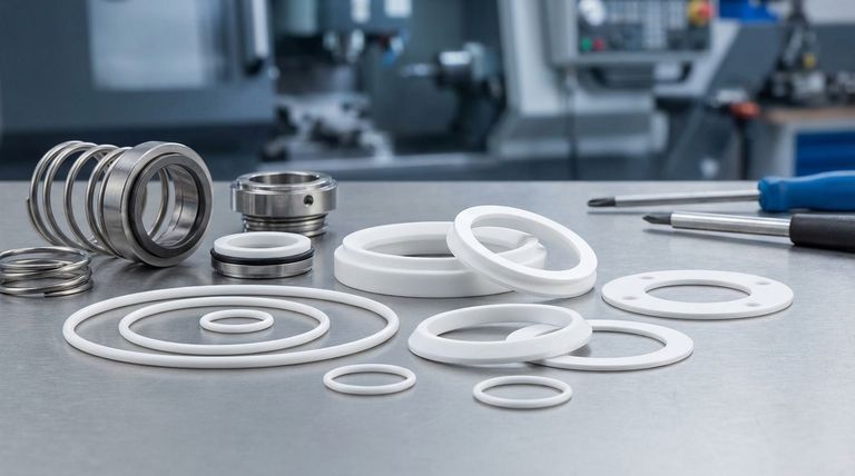 PTFE는 기계적 씰의 어떤 구성 요소에 일반적으로 사용됩니까? 내화학성으로 씰링 문제를 해결하세요