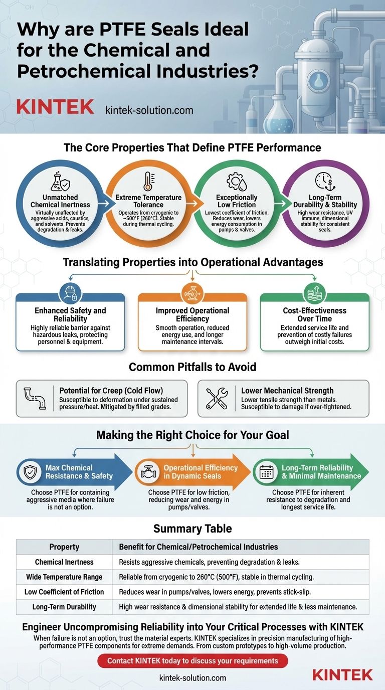 PTFE 씰이 화학 및 석유화학 산업에 이상적인 이유는 무엇입니까? 타의 추종을 불허하는 내화학성 및 내열성 시각적 가이드