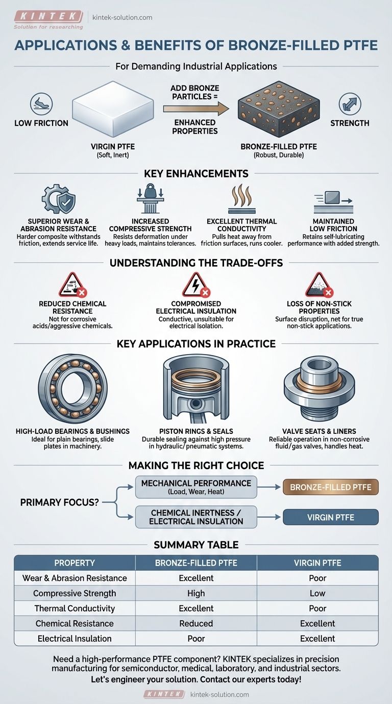 청동 충전 PTFE에 적합한 응용 분야는 무엇입니까? 내구성 있는 PTFE로 고부하 성능 향상 시각적 가이드