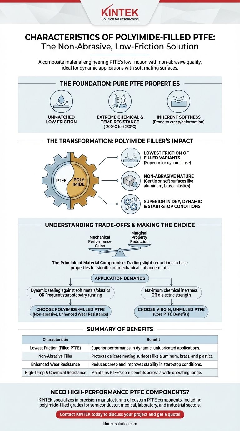 What are the characteristics of polyimide-filled PTFE? Unlock Low Friction for Delicate Surfaces Visual Guide