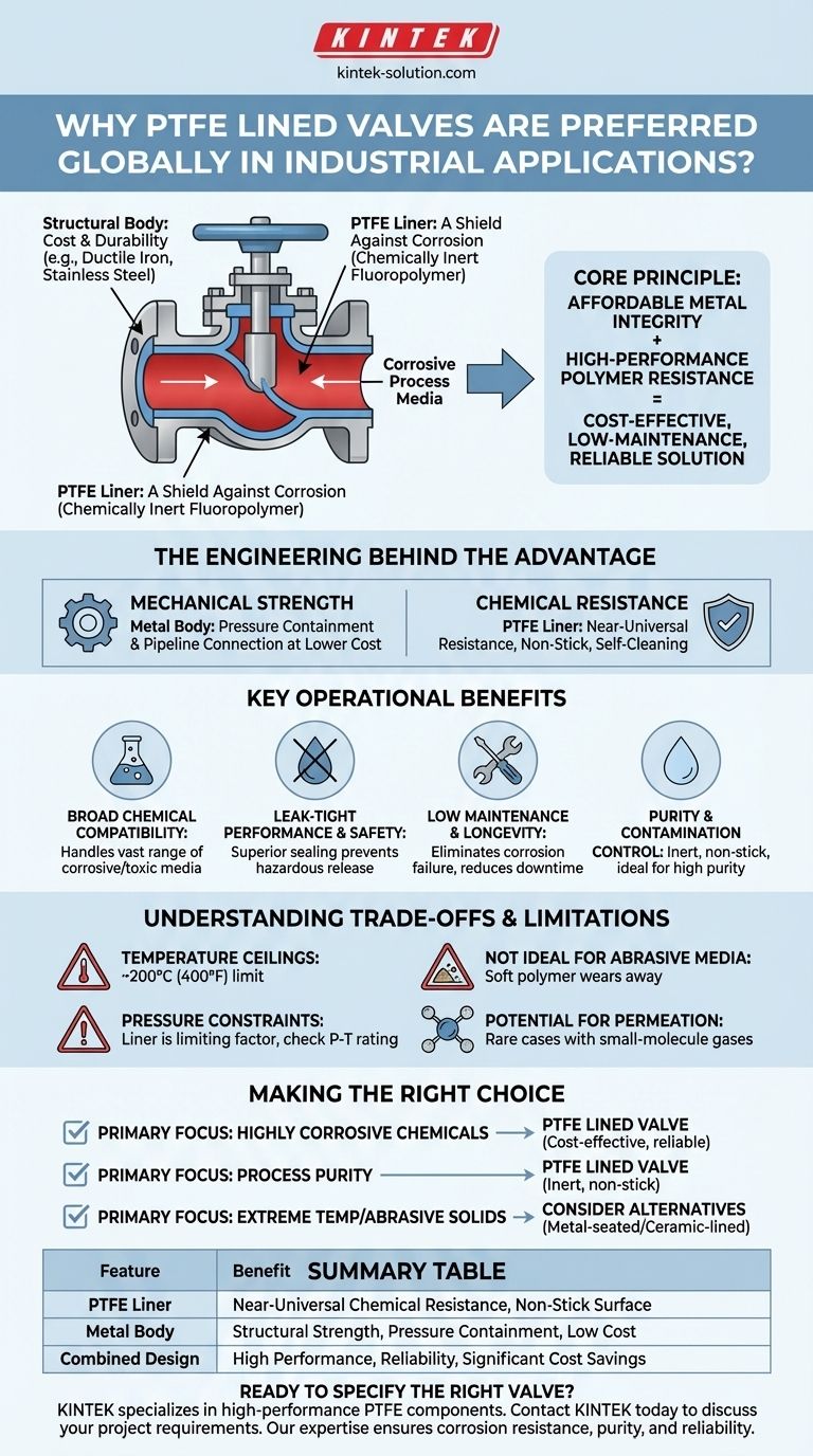 Why are PTFE lined valves preferred globally? Achieve Superior Corrosion Resistance & Cost Savings Visual Guide