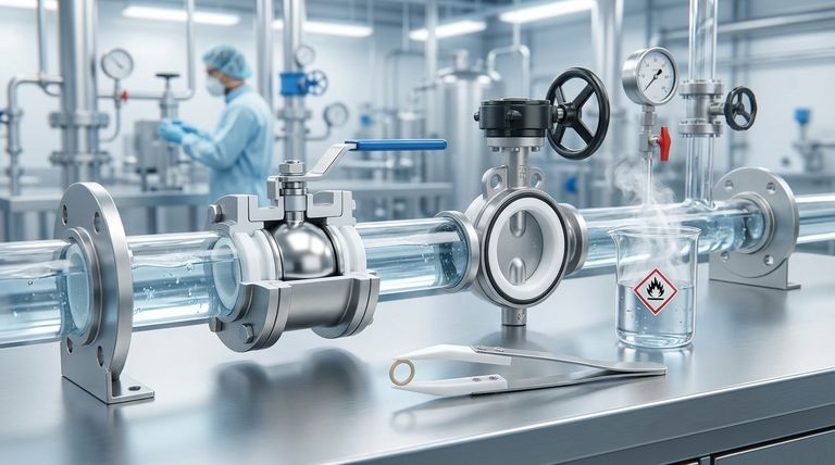 PTFE 라이닝 밸브의 종류와 주요 특징은 무엇인가요? 부식성 공정에 적합한 밸브 선택하기