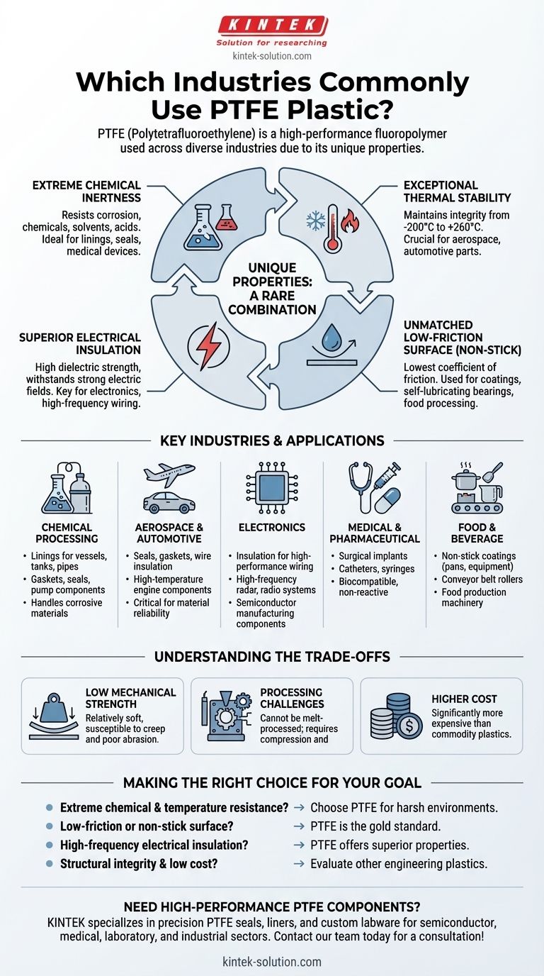 PTFE 플라스틱을 흔히 사용하는 산업 분야는 어디인가요? 핵심 응용 분야 가이드 시각적 가이드