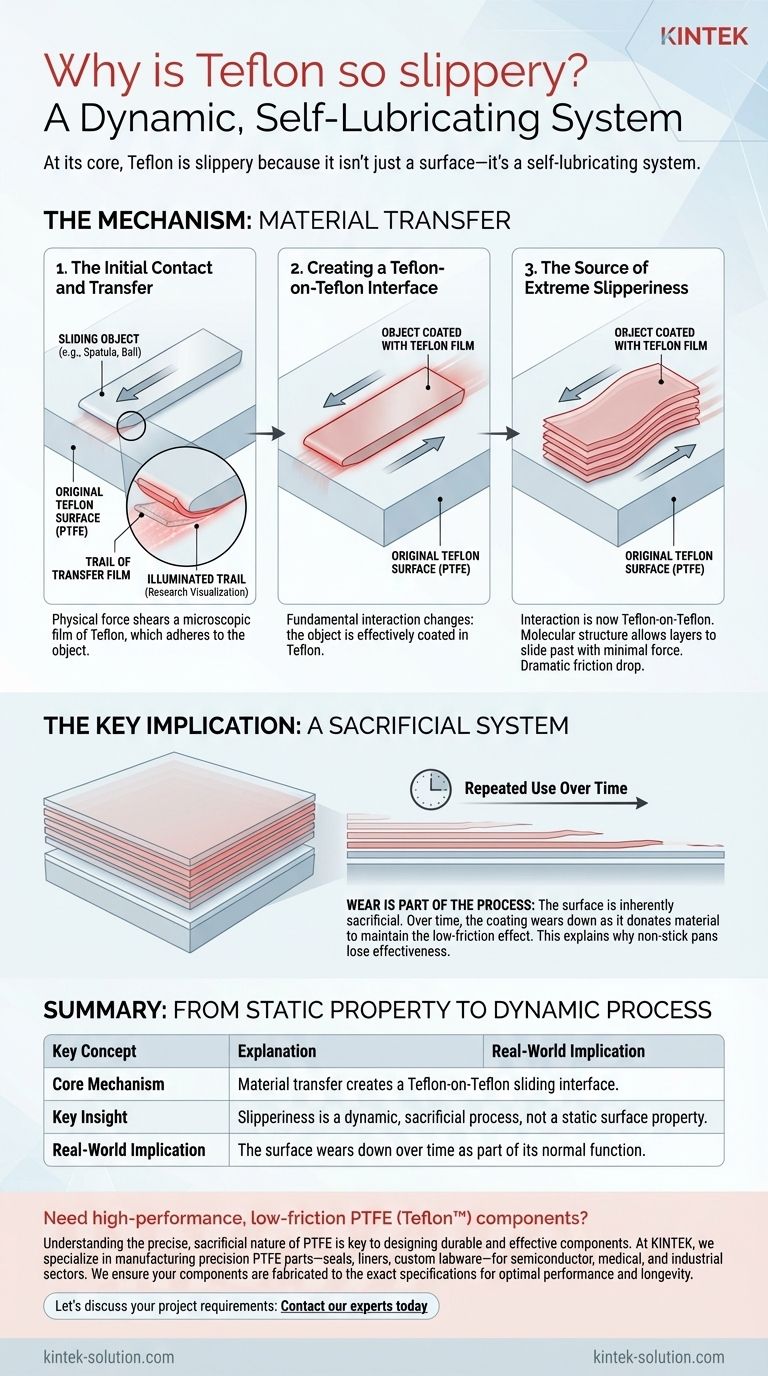 테프론이 그렇게 미끄러운 이유는 무엇일까요? 그 비밀은 자체 윤활 및 희생 시스템에 있습니다. 시각적 가이드