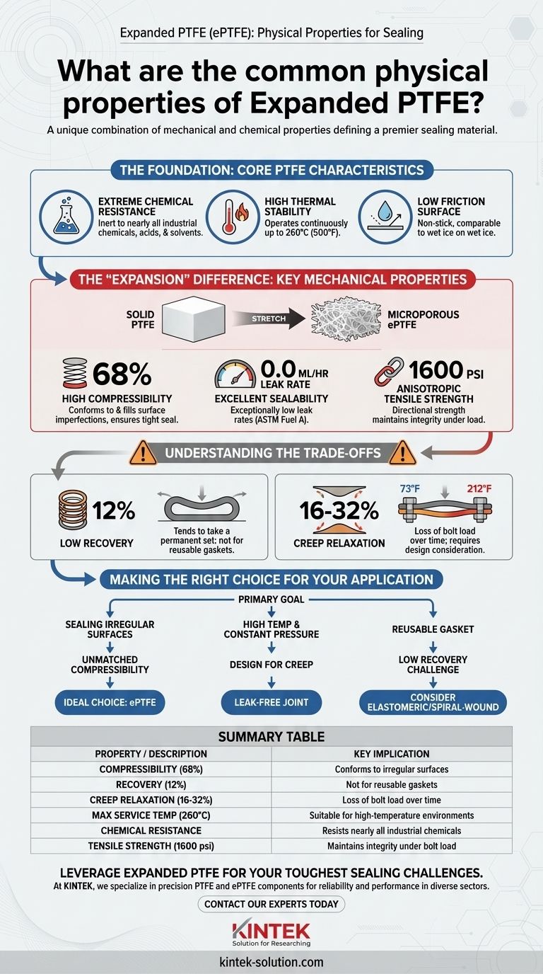 발포 PTFE(Expanded PTFE)의 일반적인 물리적 특성은 무엇입니까? 탁월한 밀봉 성능을 구현하십시오. 시각적 가이드