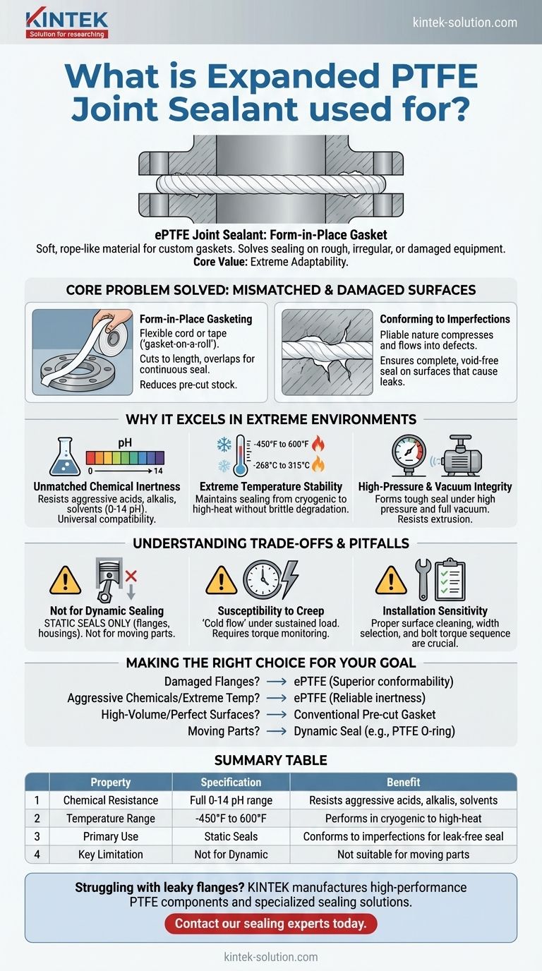 확장 PTFE 조인트 실란트는 어디에 사용됩니까? 극한 조건에서 불완전한 플랜지 밀봉 시각적 가이드