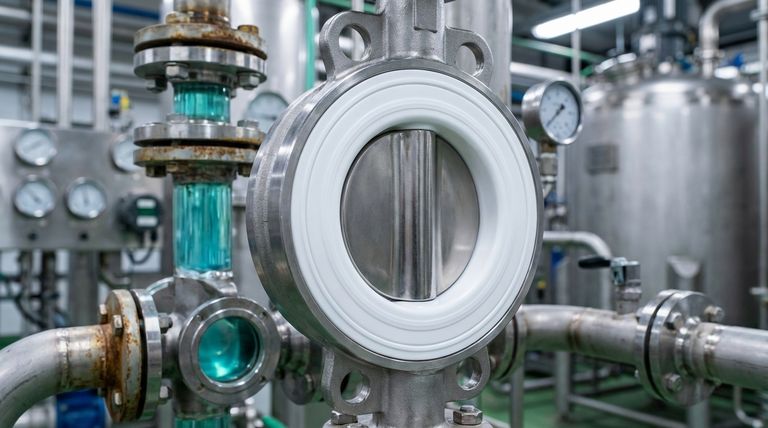 버터플라이 밸브의 PTFE 시트의 주요 특성은 무엇입니까? 가혹한 환경에서 신뢰성 보장