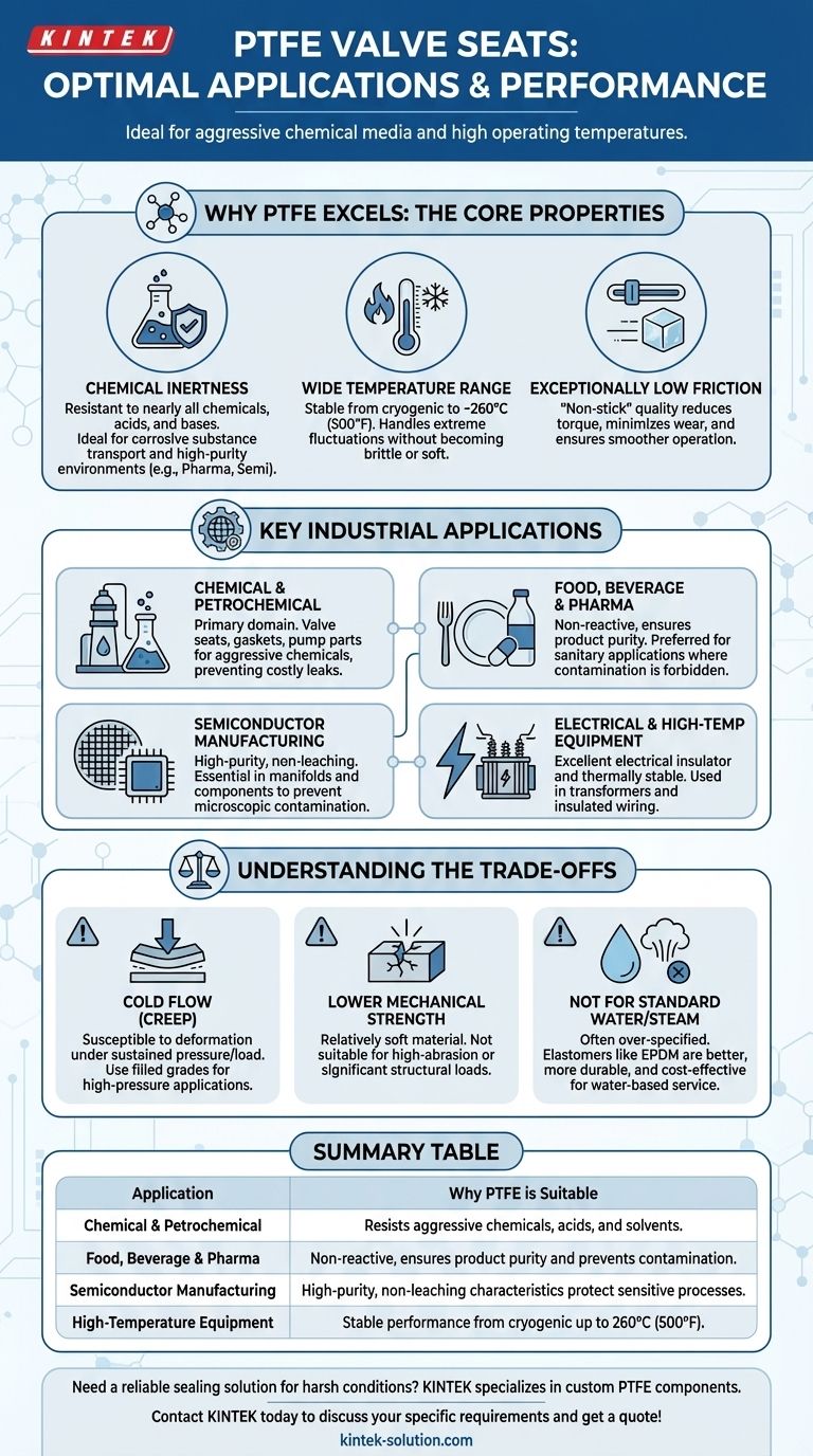 Für welche Anwendungen sind PTFE-Ventilsitze am besten geeignet? Meisterhafte chemische und thermische Beständigkeit Visuelle Anleitung