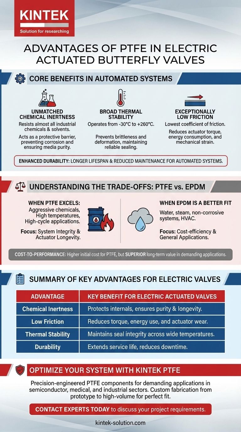 전동 버터플라이 밸브에 PTFE를 사용할 때의 장점은 무엇입니까? 액추에이터 수명 연장 및 내화학성 향상 시각적 가이드