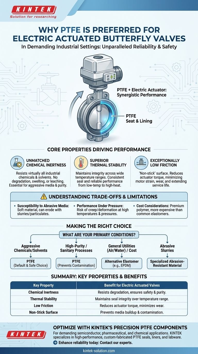 전동 버터플라이 밸브에 PTFE가 선호되는 이유는 무엇입니까? 가혹한 조건에서 타의 추종을 불허하는 신뢰성을 위해 시각적 가이드
