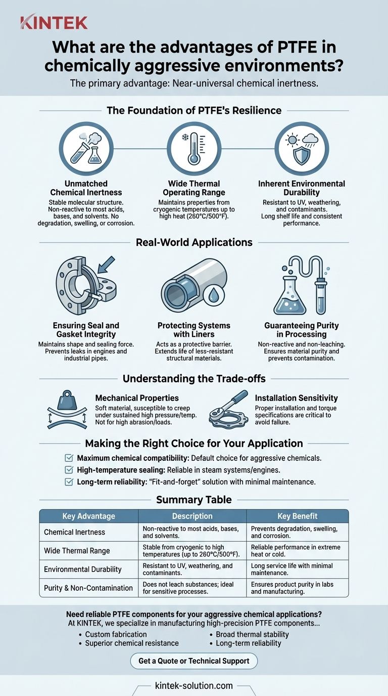 化学的に過酷な環境におけるPTFEの利点は何ですか？比類のない耐薬品性と信頼性 ビジュアルガイド