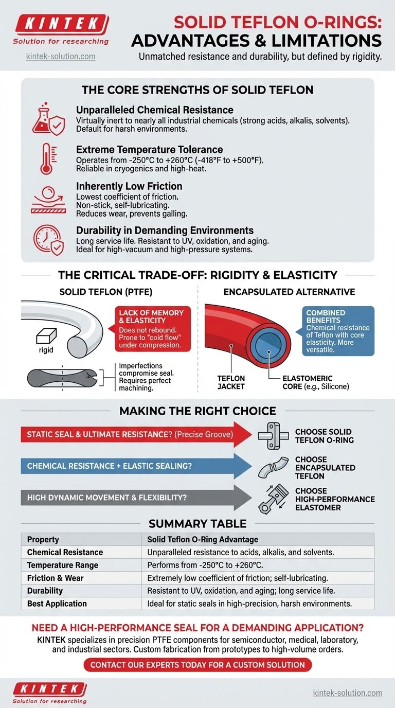 고체 테프론 O-링의 장점은 무엇입니까? 탁월한 내화학성 및 내열성 달성 시각적 가이드