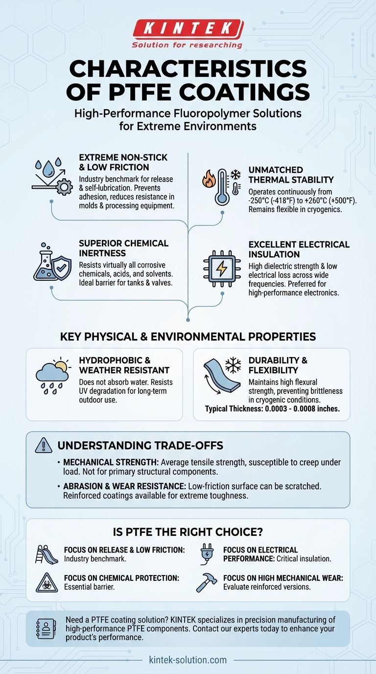 What are the characteristics of PTFE coatings? Unlock Extreme Performance for Your Components Visual Guide