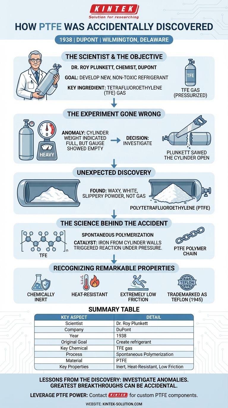 Wie wurde PTFE versehentlich entdeckt? Die zufällige Geschichte der Erfindung von Teflon Visuelle Anleitung