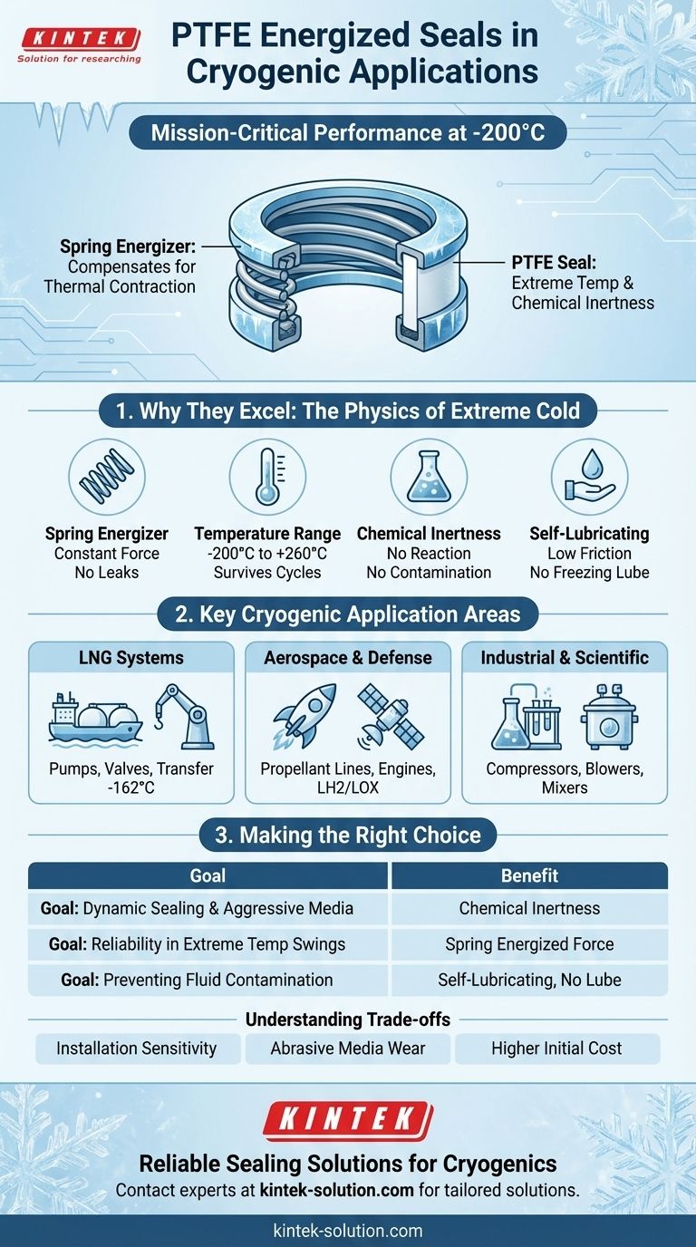 ¿Dónde se utilizan habitualmente los sellos energizados de PTFE en aplicaciones criogénicas? Sellos críticos para GNL y aeroespacial Guía Visual
