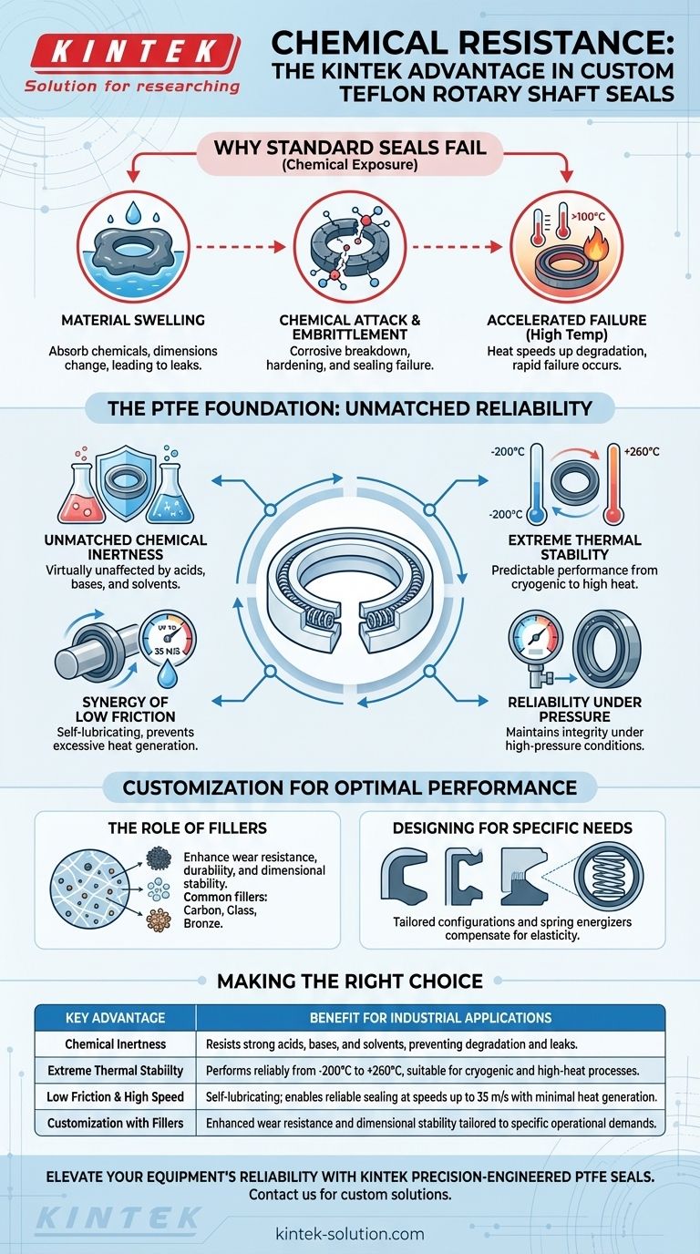 맞춤형 테프론 로터리 샤프트 씰의 내화학성이 산업 응용 분야에 어떤 이점을 제공합니까? 가혹한 환경에서 비교할 수 없는 신뢰성을 보장하십시오 시각적 가이드