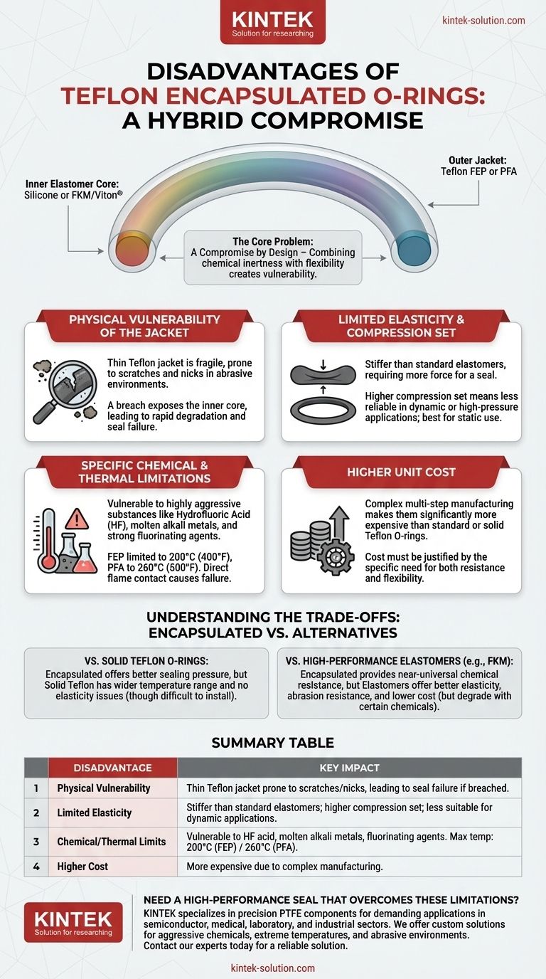 テフロン被覆Oリングの欠点は何ですか？主な弱点とより安全な代替品 ビジュアルガイド
