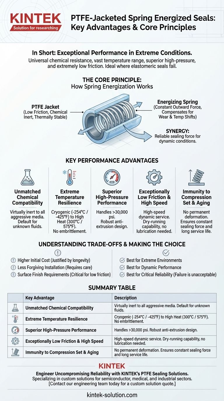 ما هي المزايا الرئيسية لأختام الزنبرك ذات الغلاف المصنوع من PTFE؟ أطلق العنان لأداء إحكام لا مثيل له دليل مرئي