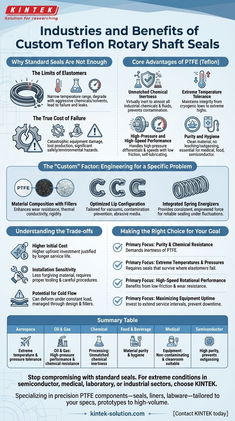 맞춤형 테플론 로터리 샤프트 씰 사용으로 혜택을 보는 산업은 무엇입니까? 까다로운 응용 분야에서 신뢰성 향상 시각적 가이드