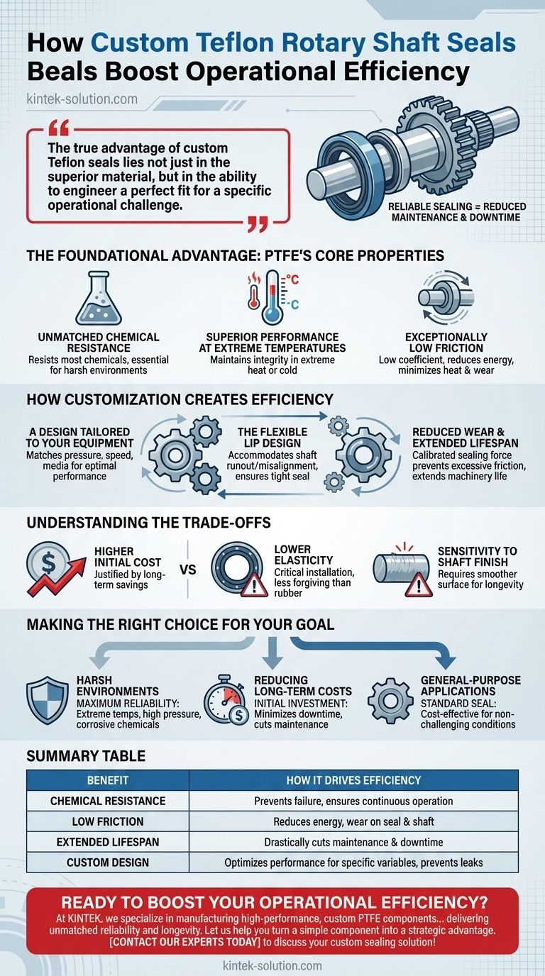 맞춤형 테프론 로터리 샤프트 씰은 어떻게 운영 효율성에 기여합니까? 신뢰성 극대화 및 비용 절감 시각적 가이드