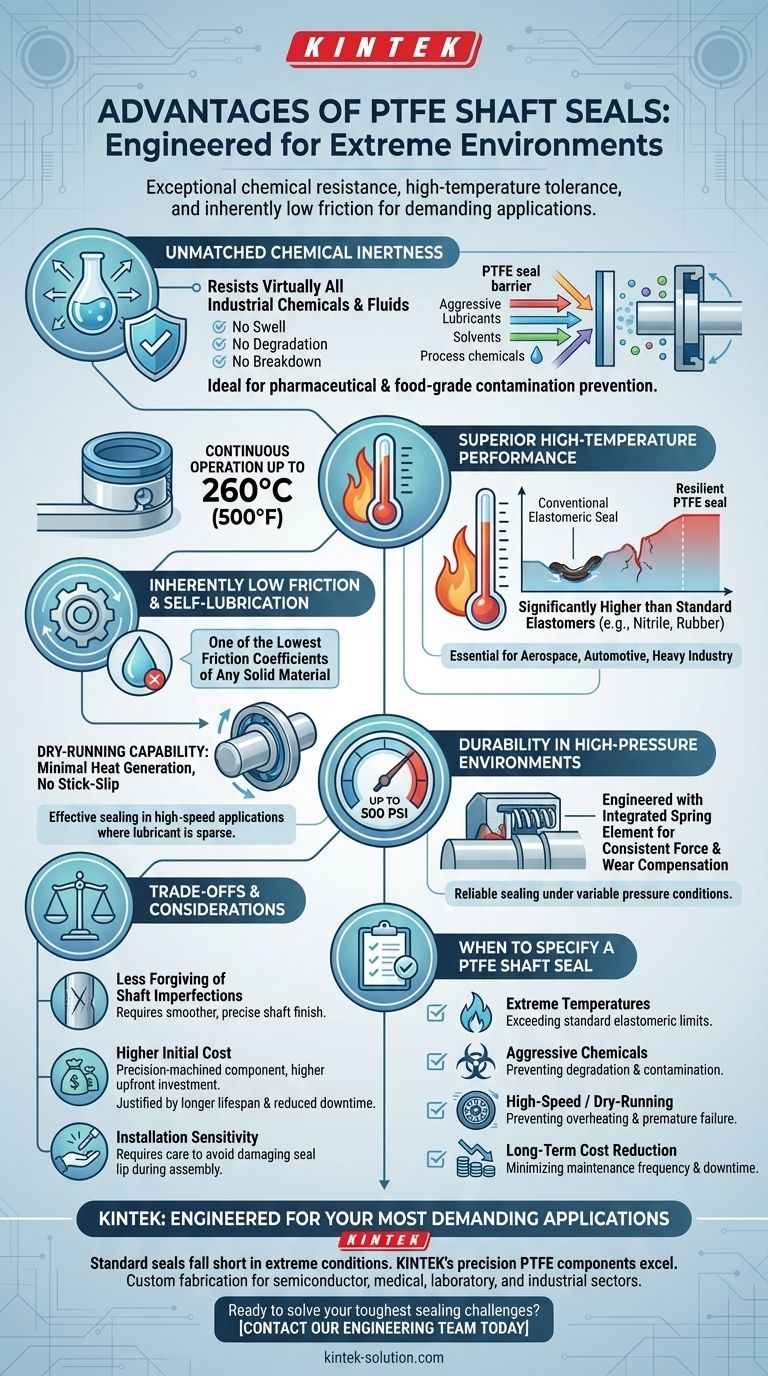 聚四氟乙烯（PTFE）轴封的主要优势是什么？在极端条件下具有卓越的性能 图解指南