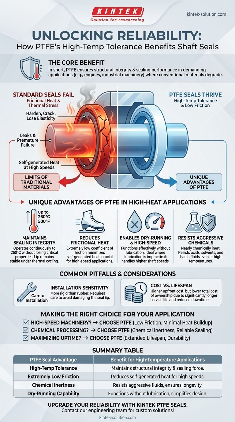 PTFE의 내열성이 샤프트 씰에 어떤 이점을 제공합니까? 극한의 열 속에서 신뢰성을 보장하는 방법 시각적 가이드