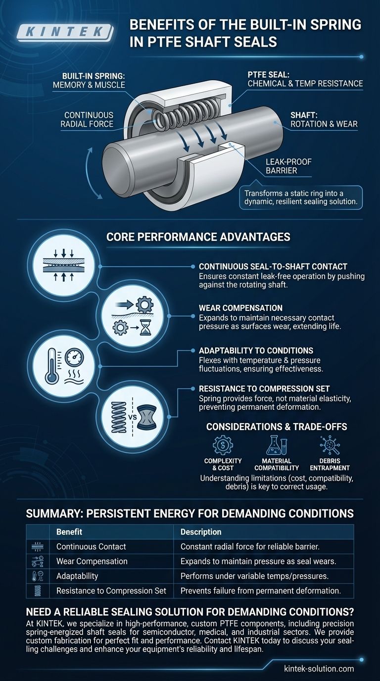 PTFE 샤프트 씰에 내장된 스프링이 제공하는 전반적인 이점은 무엇입니까? 동적이고 오래 지속되는 씰링의 핵심 시각적 가이드