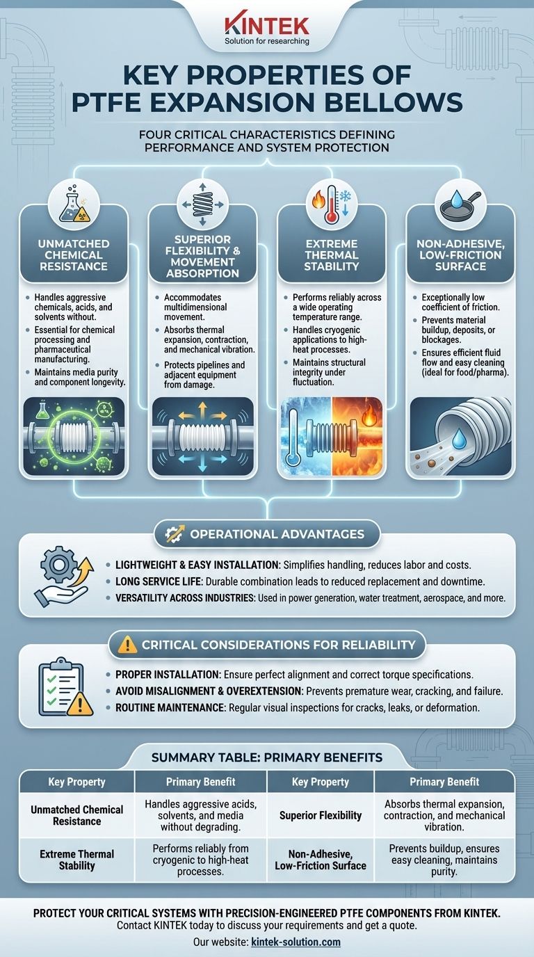 PTFE 팽창 벨로우즈의 주요 특성은 무엇입니까? 타의 추종을 불허하는 시스템 보호 달성 시각적 가이드