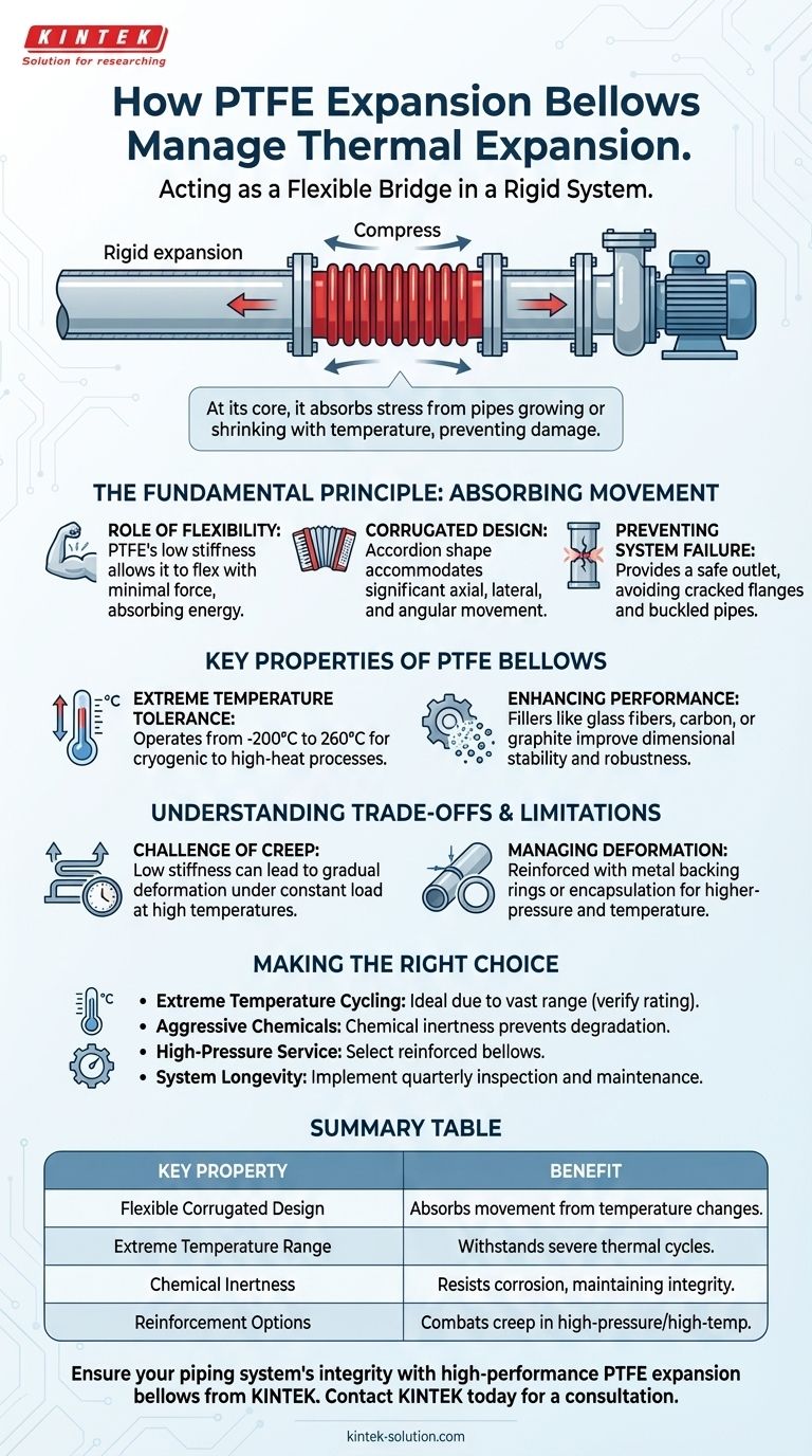 PTFE 팽창 벨로우즈는 열팽창을 어떻게 관리하나요? 움직임을 흡수하고 시스템 고장을 방지합니다. 시각적 가이드