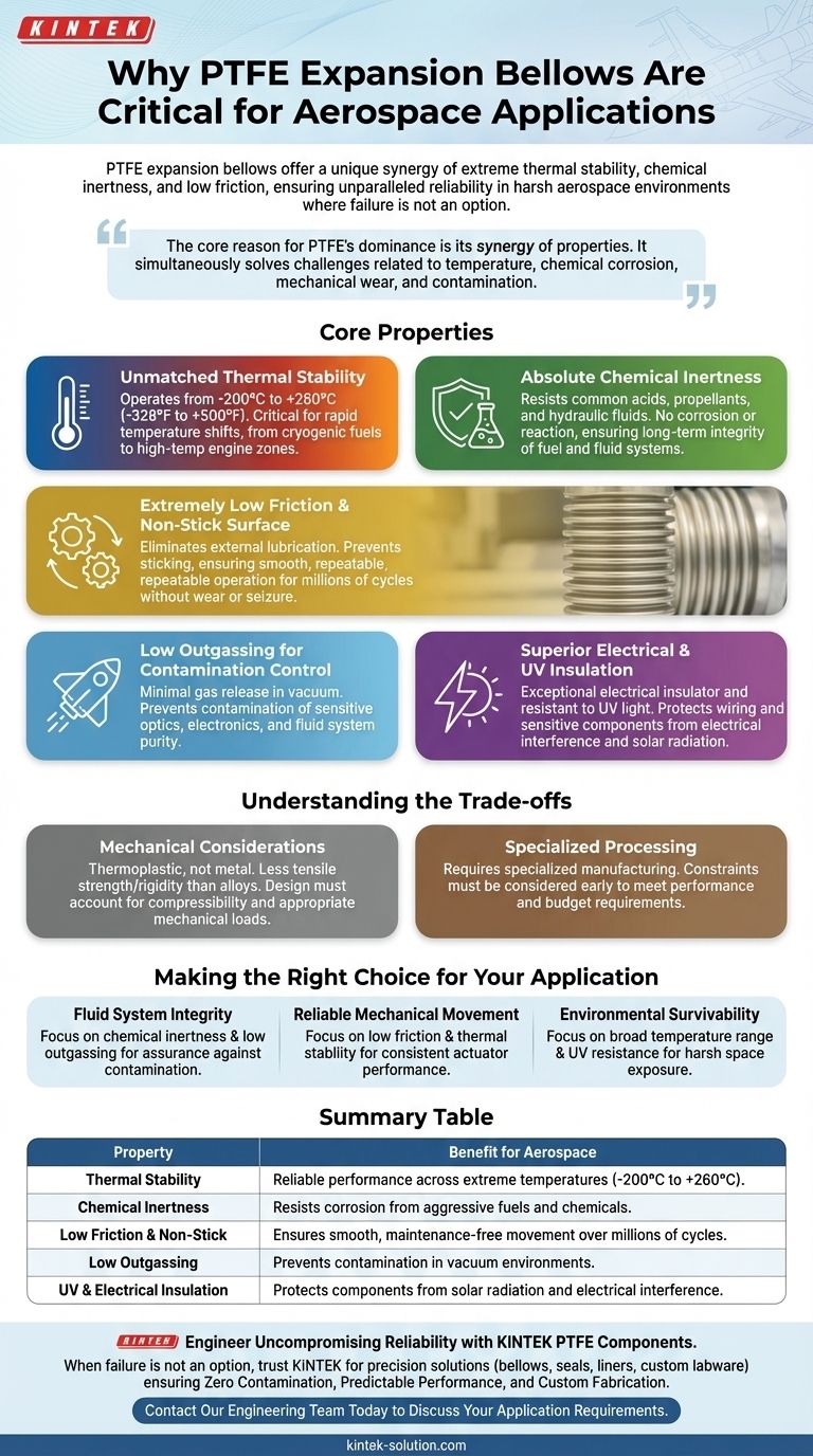 PTFE 팽창 벨로우즈가 항공우주 분야에 적합한 이유는 무엇입니까? 극한 환경에서의 탁월한 신뢰성 시각적 가이드