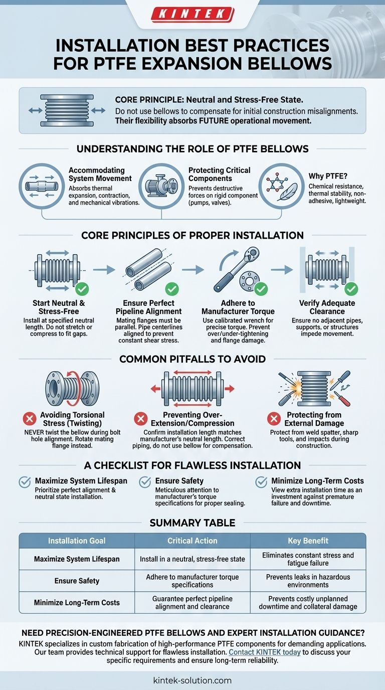 PTFE 익스팬션 벨로우즈의 설치 모범 사례는 무엇입니까? 장기적인 신뢰성을 보장하고 고장을 방지하십시오 시각적 가이드