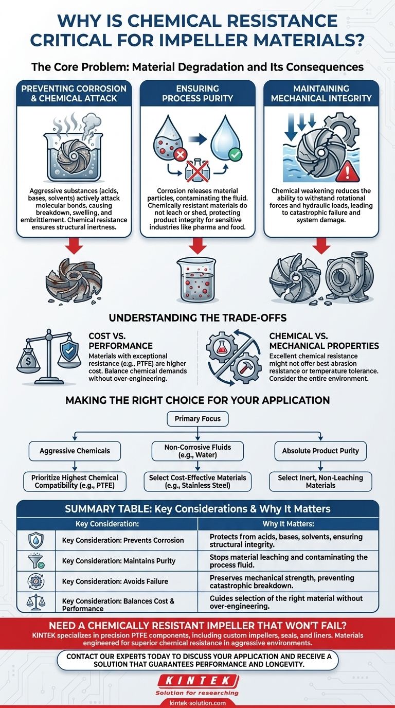 임펠러 재질에 내화학성이 중요한 이유는 무엇입니까? 펌프 신뢰성과 순도 보장 시각적 가이드