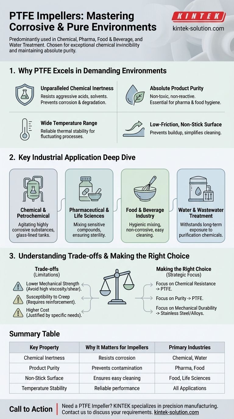 PTFE 임펠러의 주요 산업 응용 분야는 무엇입니까? 부식성이 강하고 고순도 공정 처리 시각적 가이드