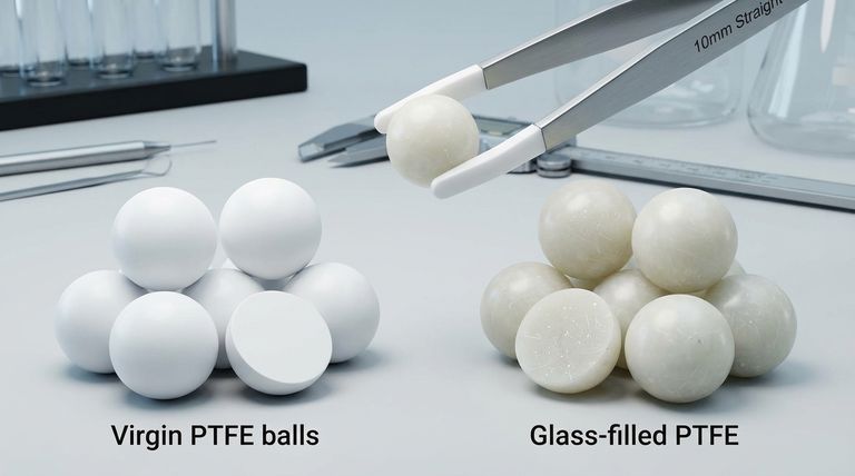 유리 충전 테플론 볼의 장점은 무엇입니까? 까다로운 응용 분야를 위한 향상된 강도 및 내마모성