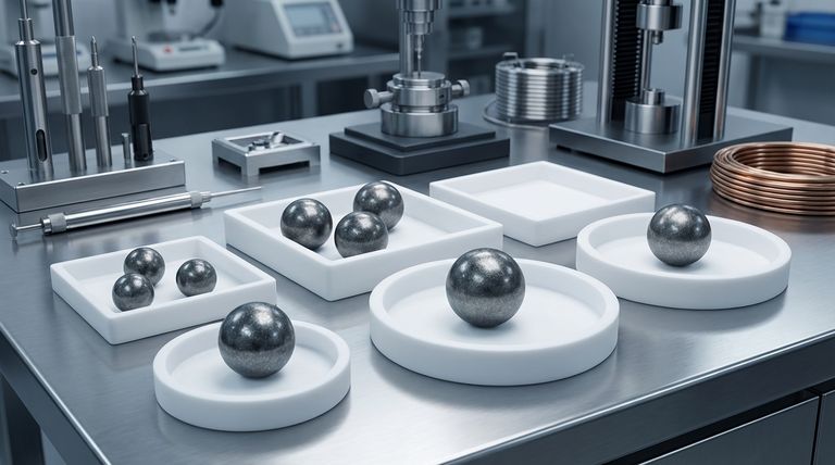 Quelles sont les propriétés des billes en PTFE chargé d'acier inoxydable ? Un guide pour une résistance et des performances accrues