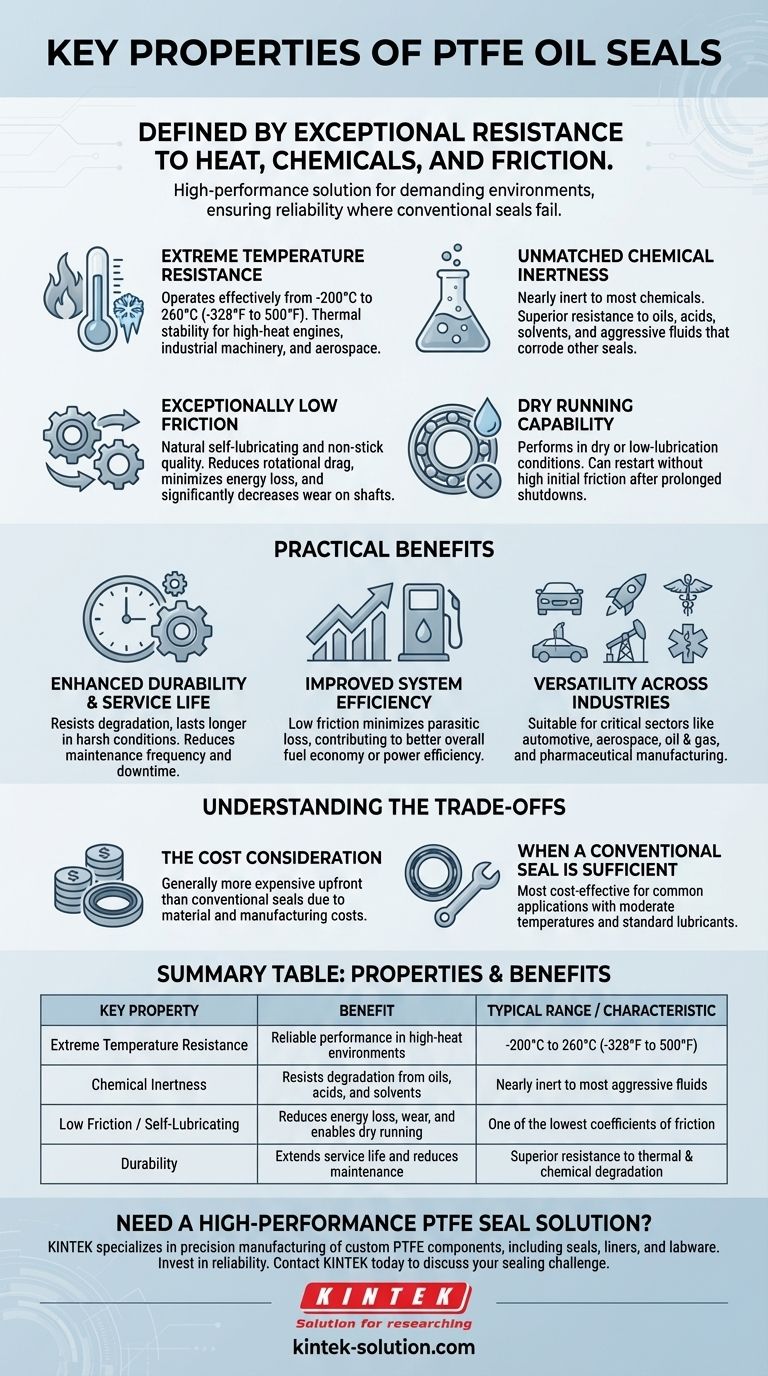 PTFE 오일 씰의 주요 특성은 무엇입니까? 극한 환경을 위한 뛰어난 성능 시각적 가이드