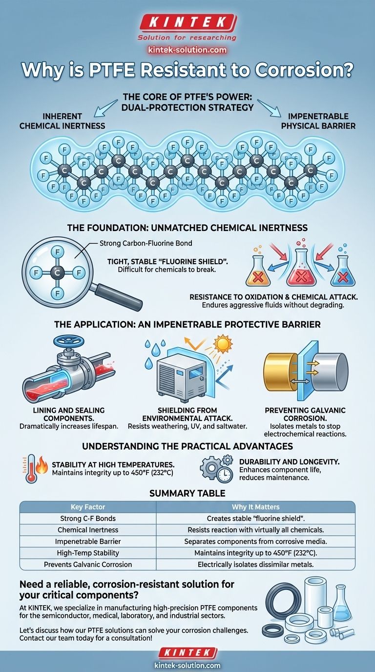 PTFE는 왜 부식에 강한가요? 타의 추종을 불허하는 화학적 불활성의 비밀을 발견하세요 시각적 가이드
