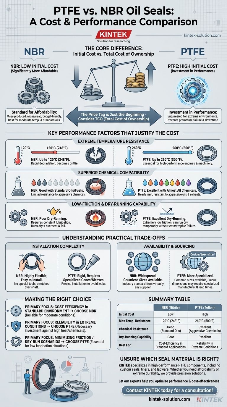PTFE 오일 씰과 NBR 오일 씰의 비용을 비교하면 어떻습니까? 초기 가격 대 장기적 가치 균형 맞추기 시각적 가이드