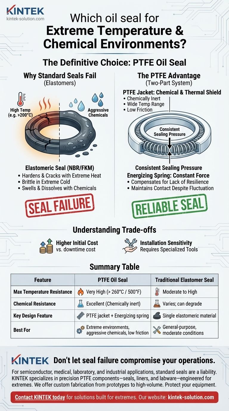 극한의 온도 및 화학 환경에 더 적합한 오일 씰 유형은 무엇입니까? PTFE 씰에 대한 결정적인 가이드 시각적 가이드