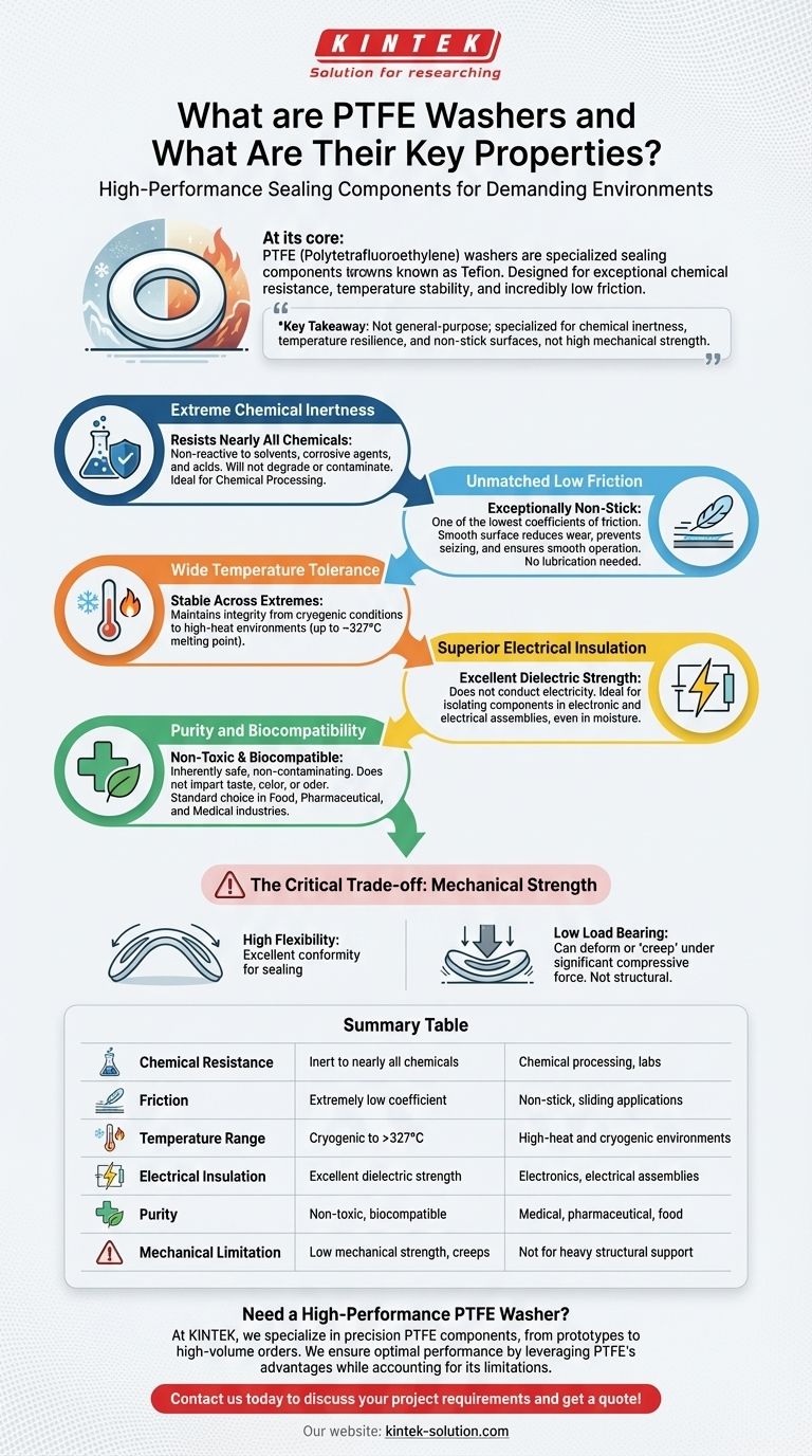ما هي حلقات PTFE وما هي خصائصها الرئيسية؟ موانع تسرب متخصصة للظروف القصوى دليل مرئي