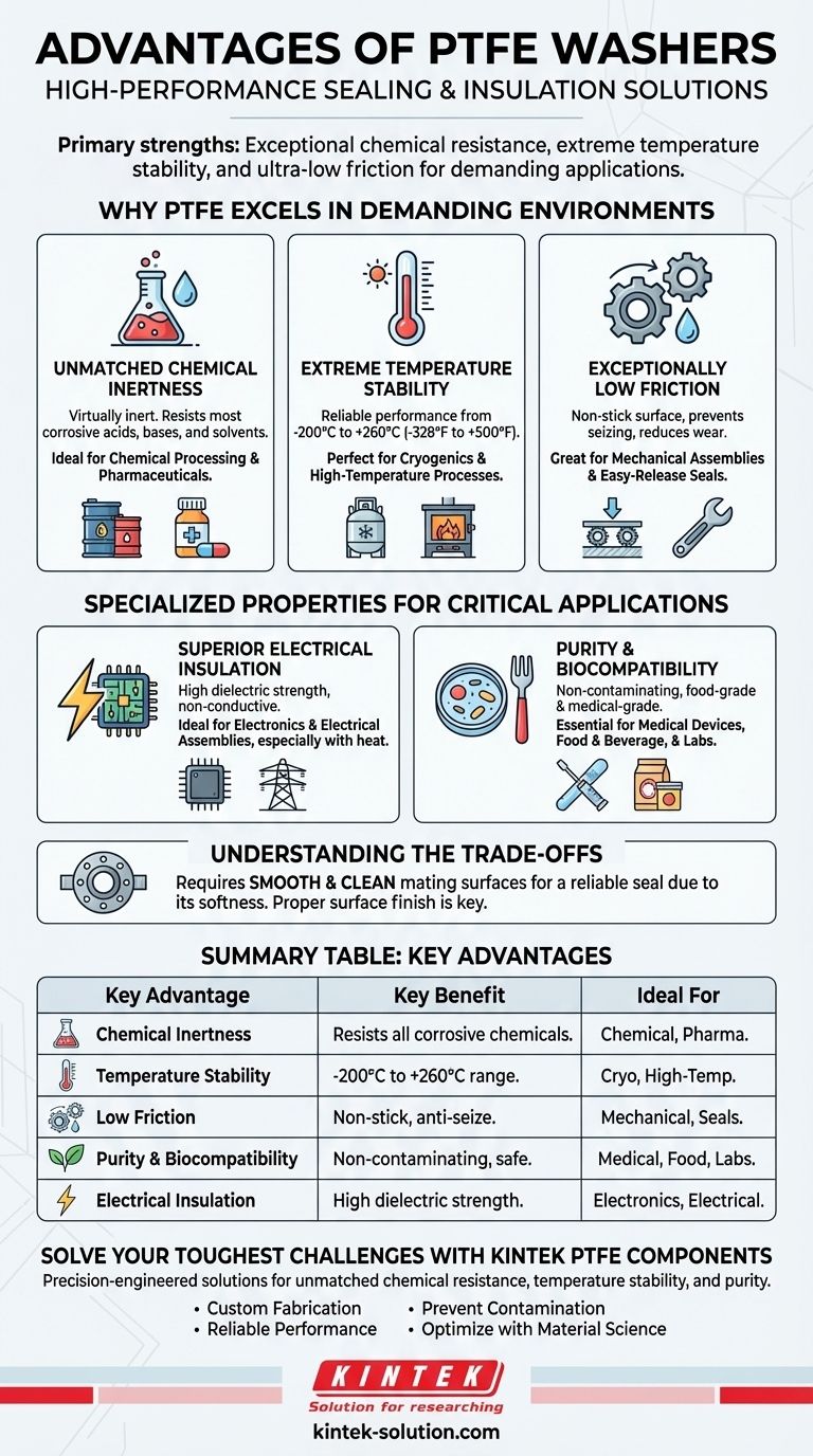 PTFE 와셔를 선택하면 어떤 이점이 있습니까? 극한 조건에서 뛰어난 밀봉 성능을 확인하세요 시각적 가이드