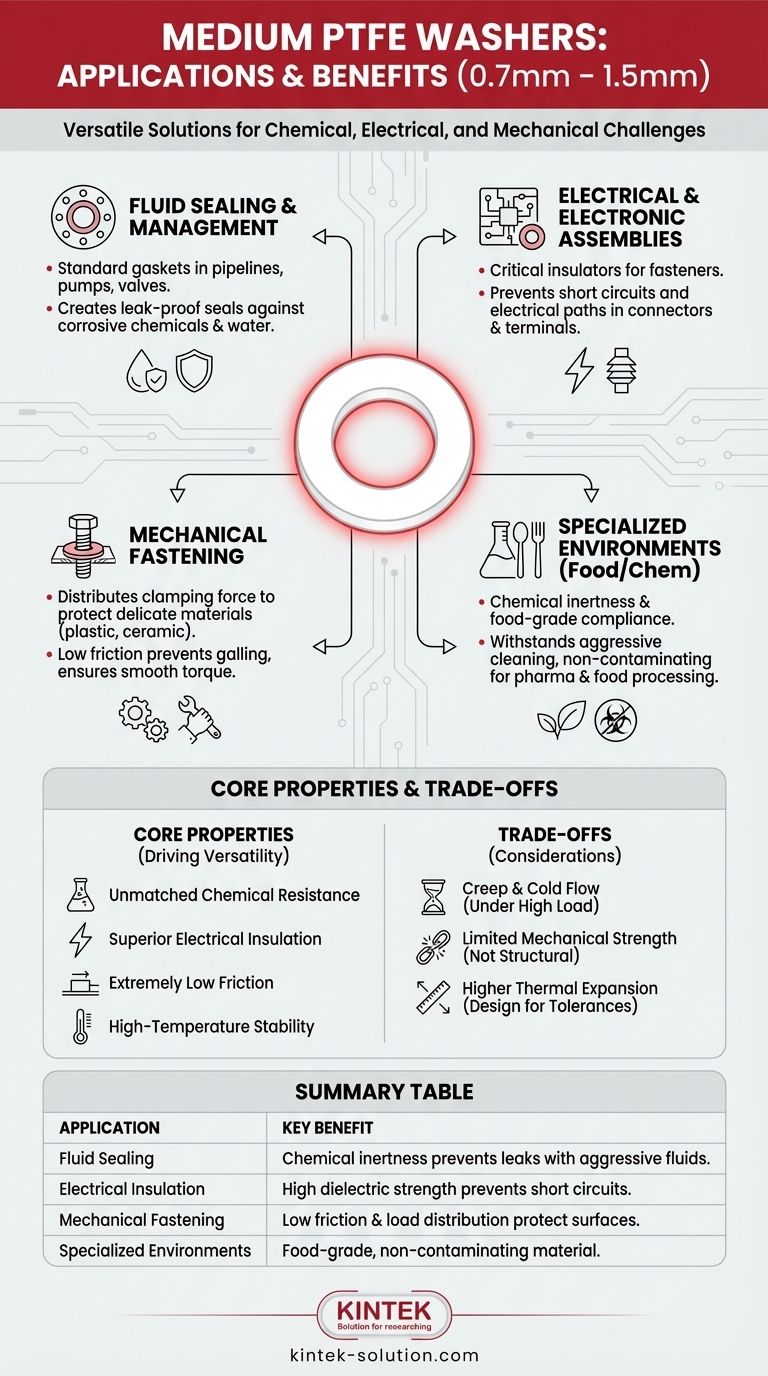 중간 두께 PTFE 와셔(0.7mm – 1.5mm)는 어떤 용도에 적합합니까? 씰링, 절연 및 마찰 문제를 해결하십시오. 시각적 가이드