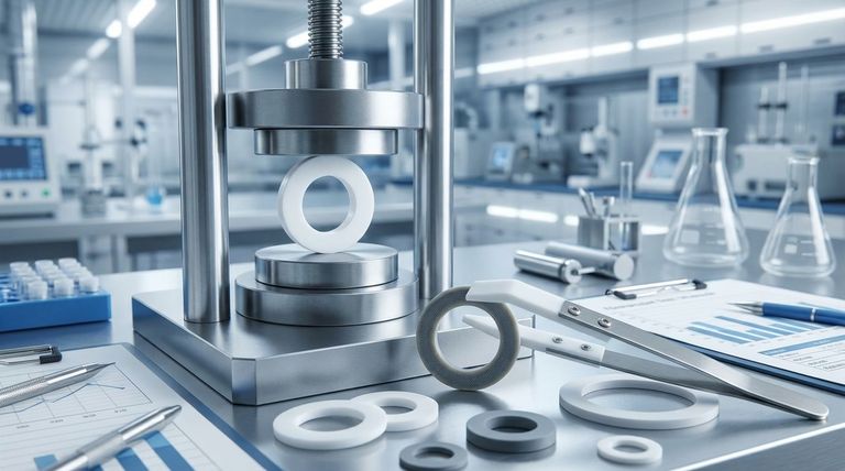 PTFE 와셔의 기계적 강도와 관련된 과제와 해결책은 무엇인가요? 강화 PTFE로 크리프 현상 극복하기