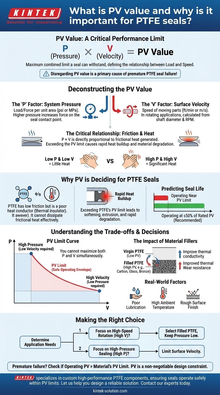 Qu'est-ce que la valeur PV et pourquoi est-elle importante pour les joints en PTFE ? Prévenir la défaillance prématurée du joint Guide Visuel