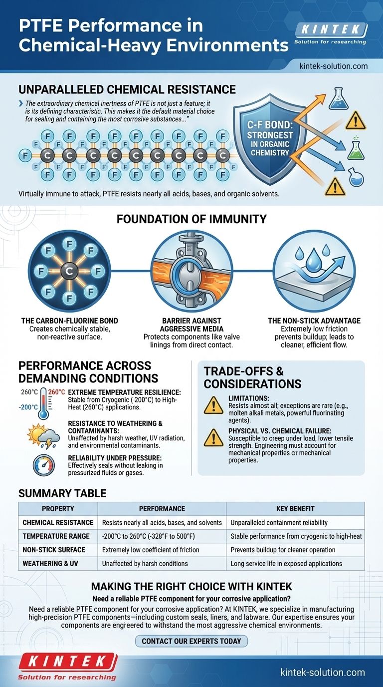 Как ПТФЭ ведет себя в средах с высоким содержанием химикатов? Непревзойденная химическая стойкость для сложных применений Визуальное руководство
