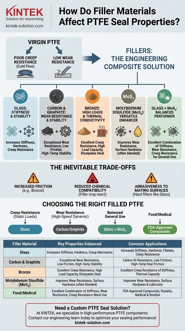 Como os materiais de enchimento afetam as propriedades das vedações de PTFE? Aumente o desempenho para aplicações exigentes Guia Visual