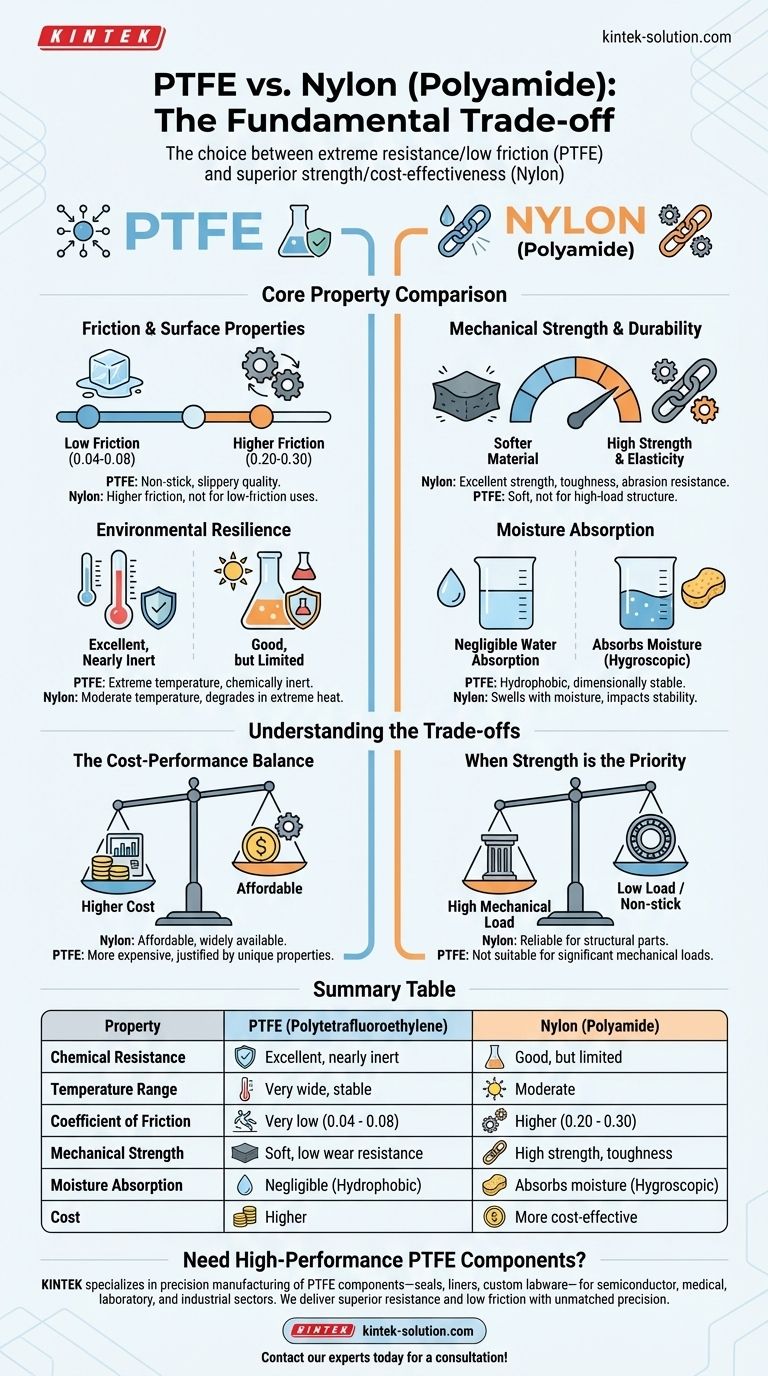Was sind die Unterschiede zwischen PTFE und Nylon? Wählen Sie das richtige Material für Ihre Anwendung Visuelle Anleitung