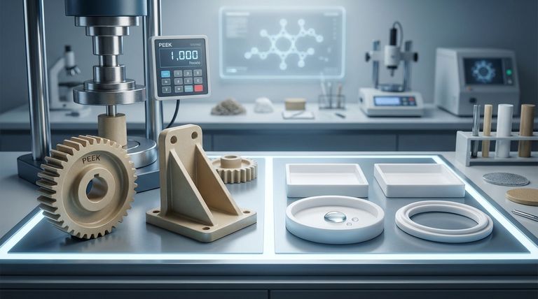 PTFE는 폴리에테르에테르케톤(PEEK)과 비교하여 어떤가요? 강도 대 내화학성