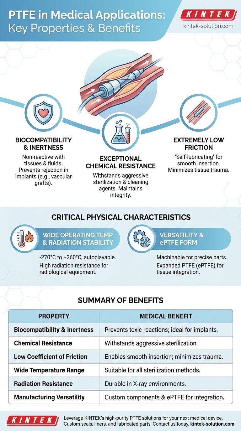 Quais são as principais propriedades do PTFE para uso médico? Garanta a biocompatibilidade e o desempenho Guia Visual
